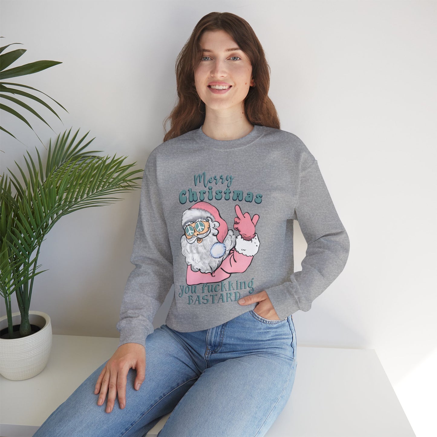 Women’s Merry Christmas You Bastard Crewneck Sweatshirt