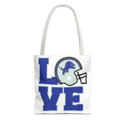 Detroit Lions Tote Bag - Love Detroit Lions