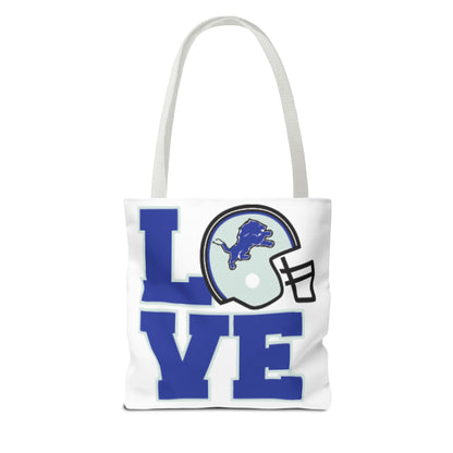 Detroit Lions Tote Bag - Love Detroit Lions