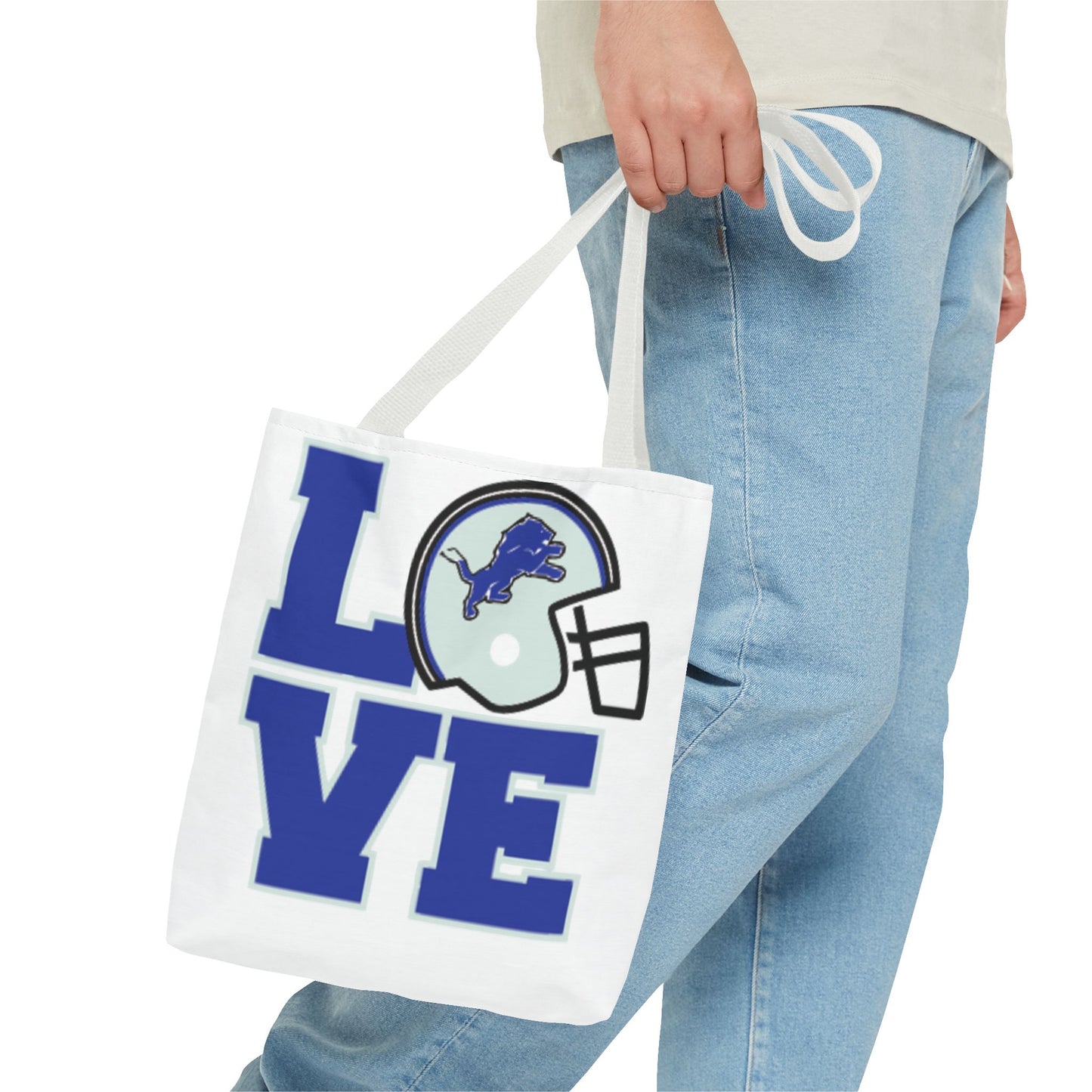 Detroit Lions Tote Bag - Love Detroit Lions