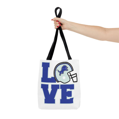 Detroit Lions Tote Bag - Love Detroit Lions