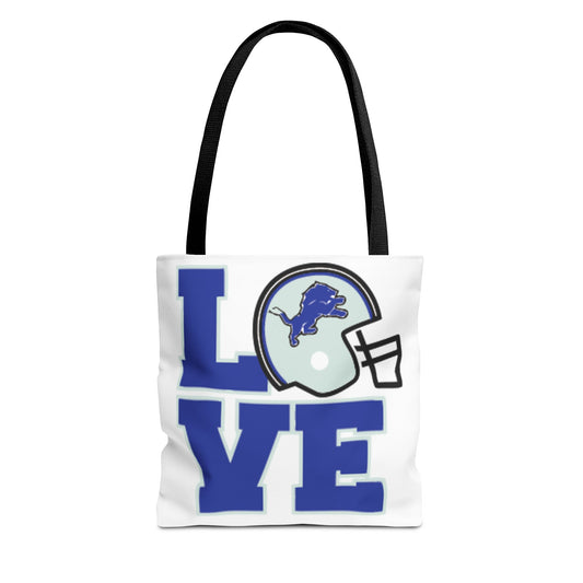 Detroit Lions Tote Bag - Love Detroit Lions