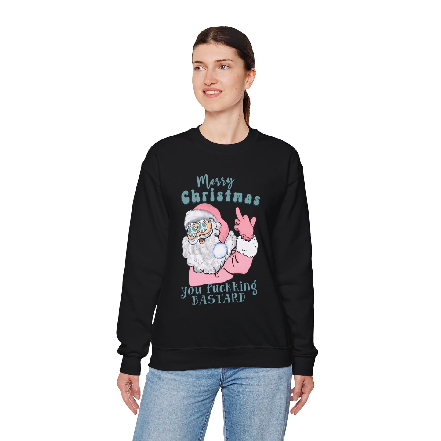 Women’s Merry Christmas You Bastard Crewneck Sweatshirt